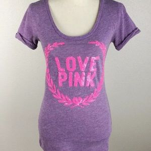 Victoria’s Secret PINK purple short sleeve tee xs